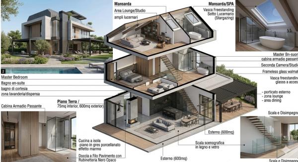 COD.0000001385 - Lussuosa Villa indipendente con piscina in zona residenziale 